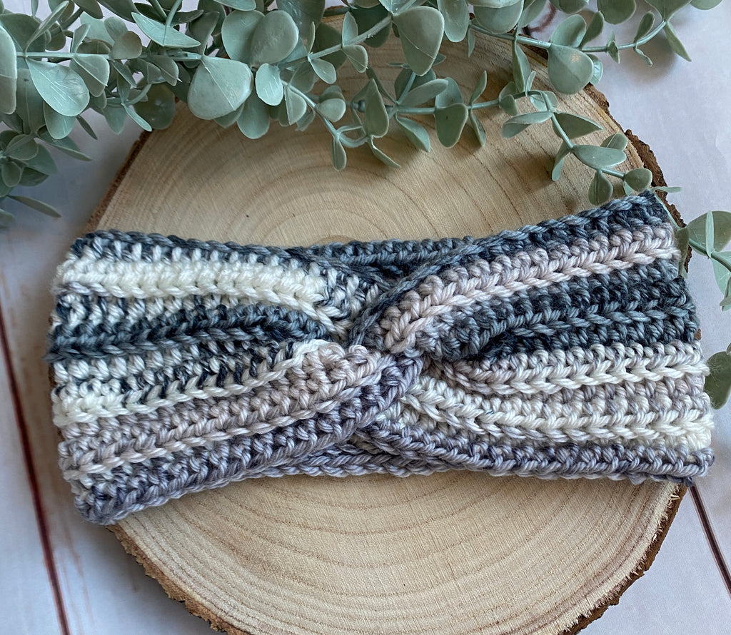 Crochet Twisted Headband image 1