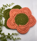 Crochet Flower Coasters image 0