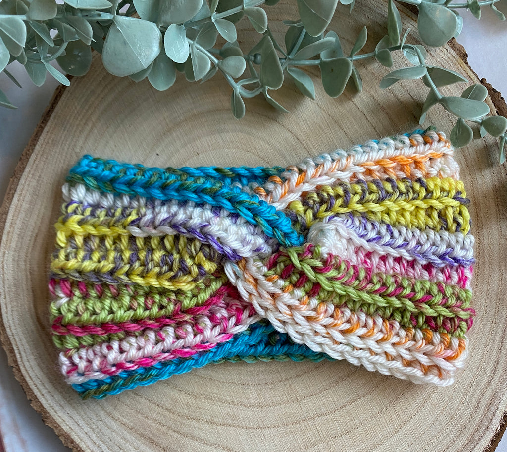 Crochet Twisted Headband image 0